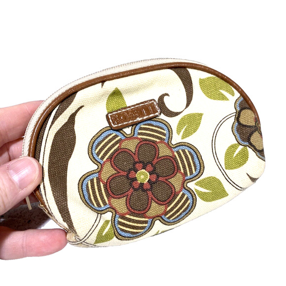 Rosetti Purse Boho Hippie Chic Mod Floral Canvas Shoulder Bag & Zip Coin Pouch - Picture 7 of 14